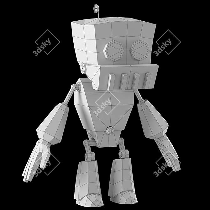 Walking Robot Model Kit 3D model image 3