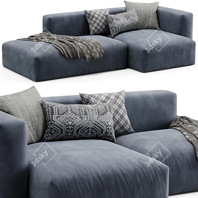 Contemporary Mags Soft Corner Sofa 3D model image 1