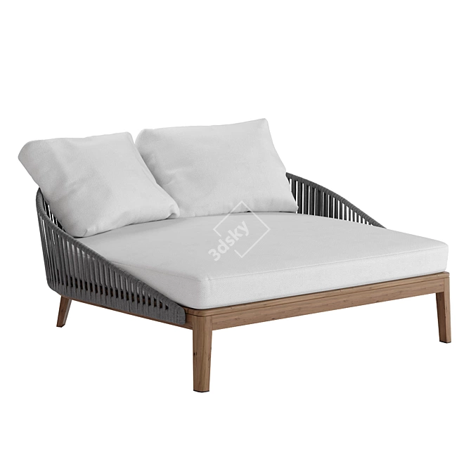 Tribu Mood Lounge Bed, 162x174x69 cm 3D model image 1