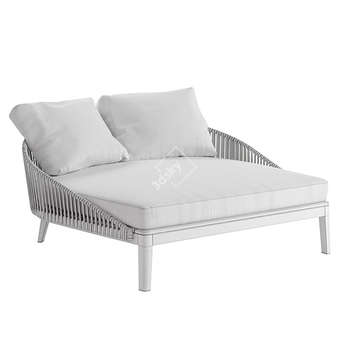 Tribu Mood Lounge Bed, 162x174x69 cm 3D model image 2