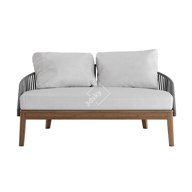 Tribu Mood Lounge Bed, 162x174x69 cm 3D model image 6