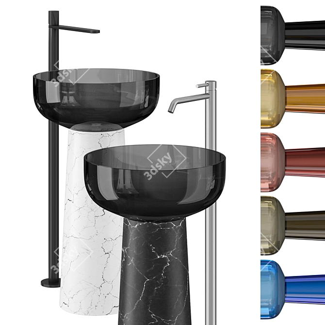 Precious Reflections Sink by Albume 3D model image 2