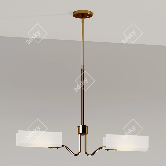 Manhasset Modern Kitchen Pendant Light 3D model image 4