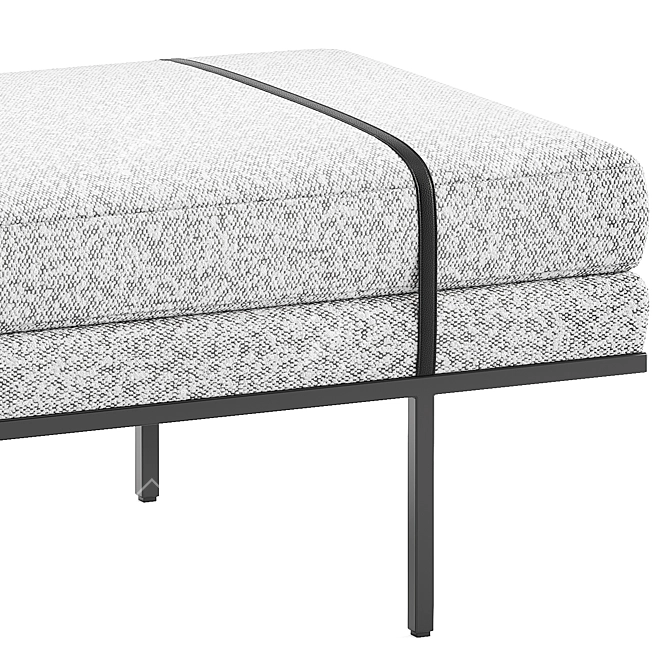 Sophisticated Harris Accent Bench 3D model image 2