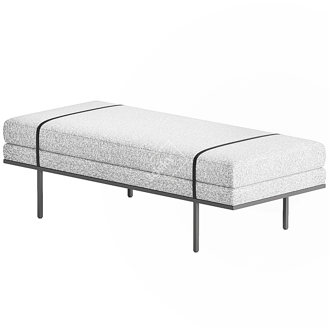 Sophisticated Harris Accent Bench 3D model image 3