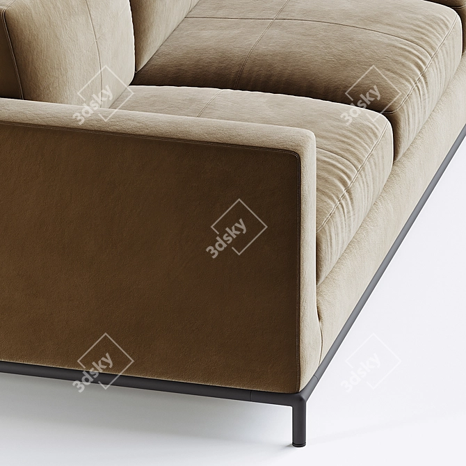 Elegant George Armchair for Luxury Décor 3D model image 3