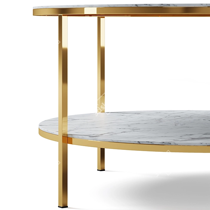 Modern Round Coffee Table Alisma 3D model image 3