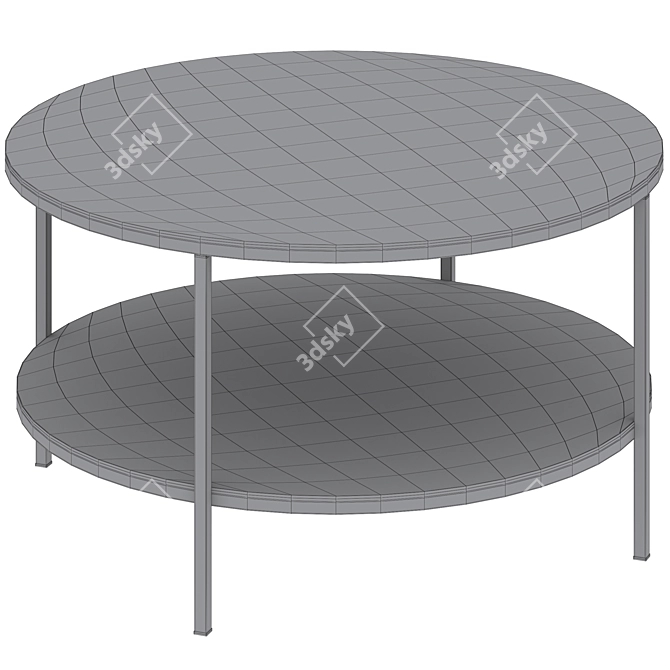 Modern Round Coffee Table Alisma 3D model image 5