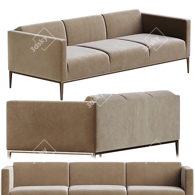 Contemporary Jean Sofa Design 3D model image 1