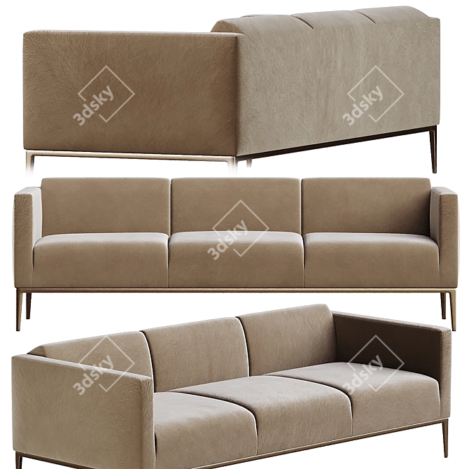 Contemporary Jean Sofa Design 3D model image 2