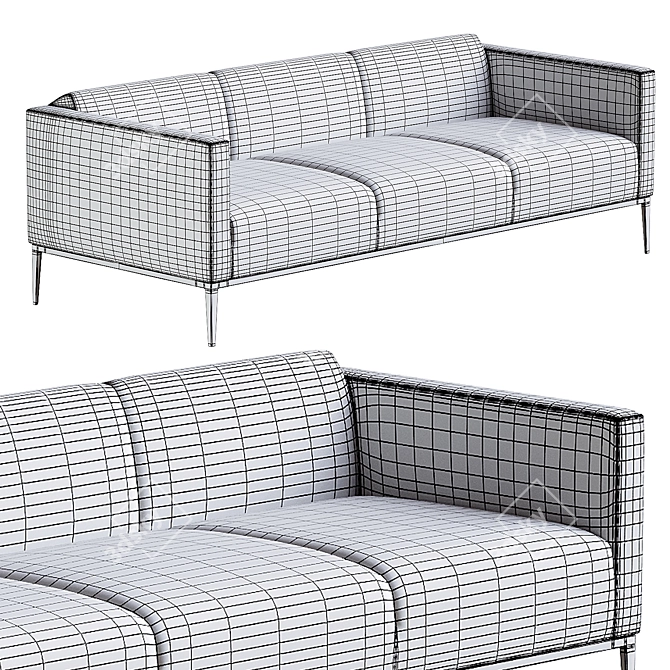 Contemporary Jean Sofa Design 3D model image 3