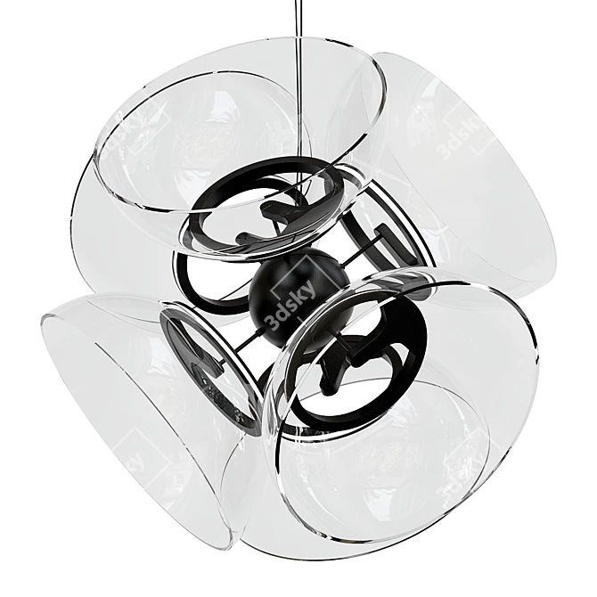 Contemporary LED Pendant Light 3D model image 1