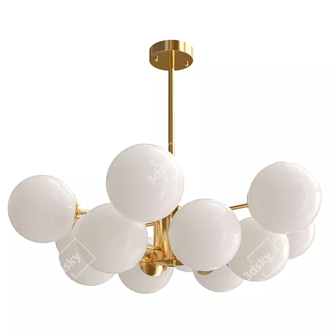 Elegant Karrington Chandelier 3D model image 2