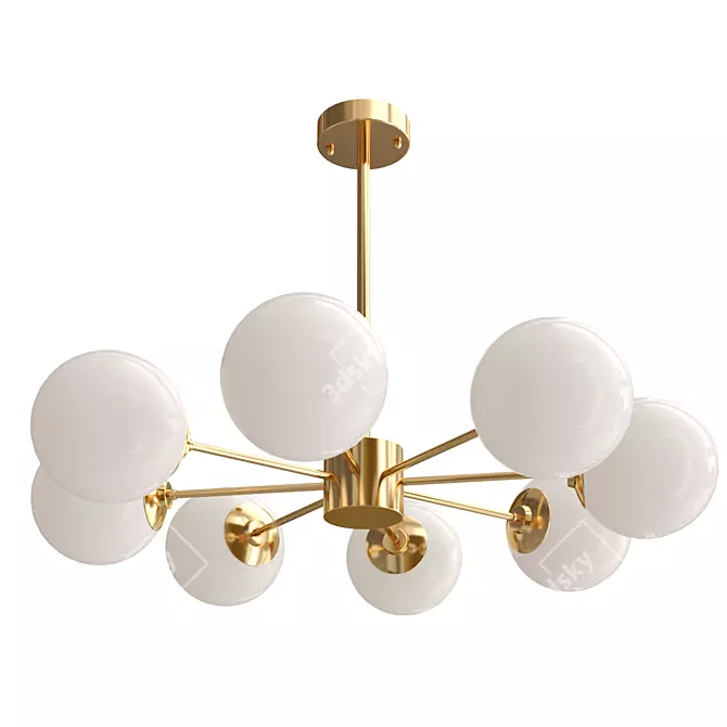 Elegant Karrington Chandelier 3D model image 3