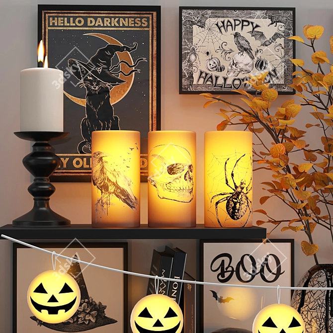 Haunted Objects Decorative Set 3D model image 2