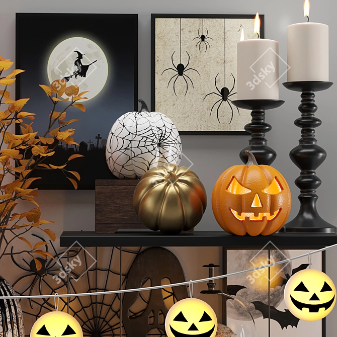 Haunted Objects Decorative Set 3D model image 3