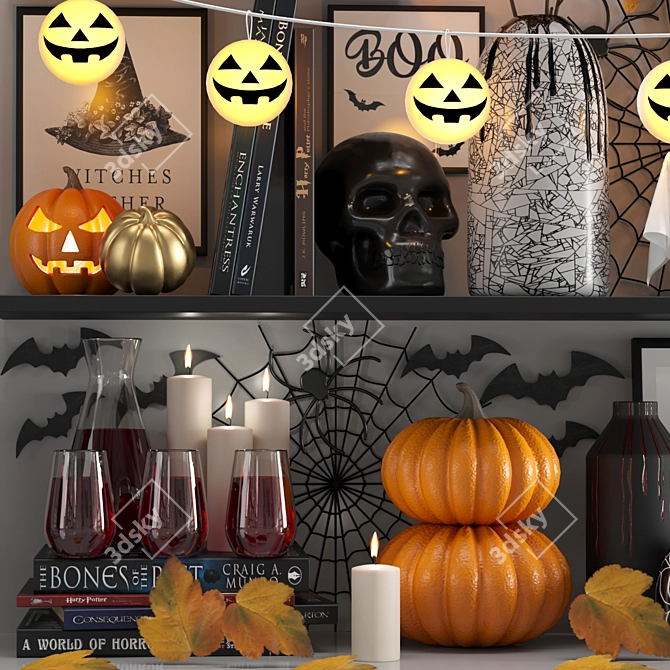 Haunted Objects Decorative Set 3D model image 4