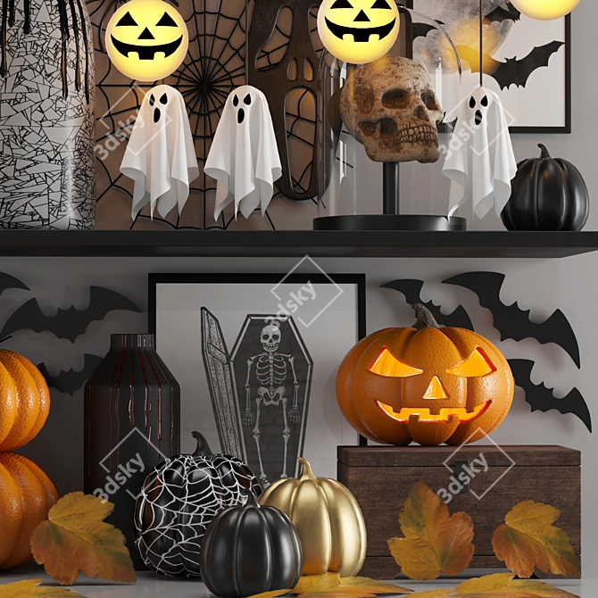 Haunted Objects Decorative Set 3D model image 5