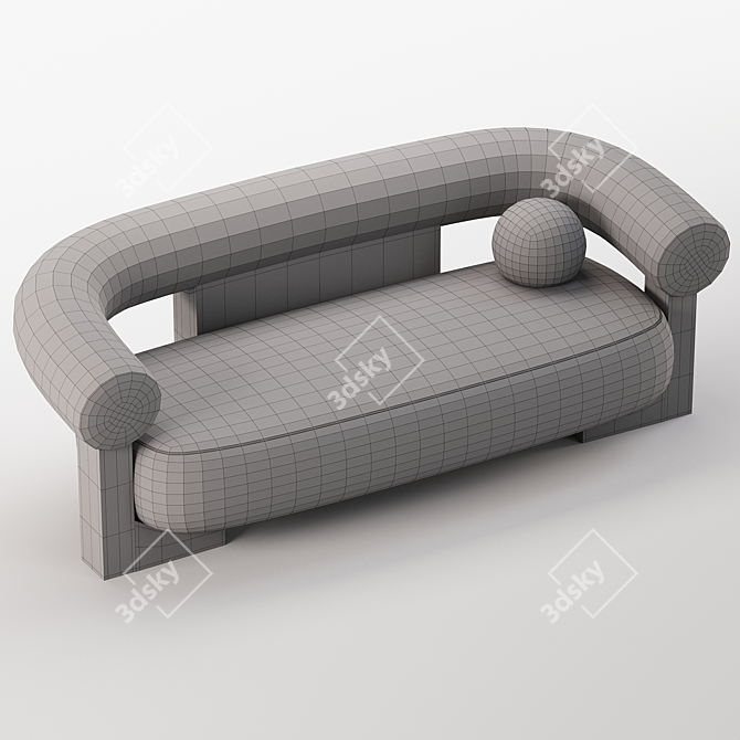 Retro Vibe Cassette Sofa 3D model image 3