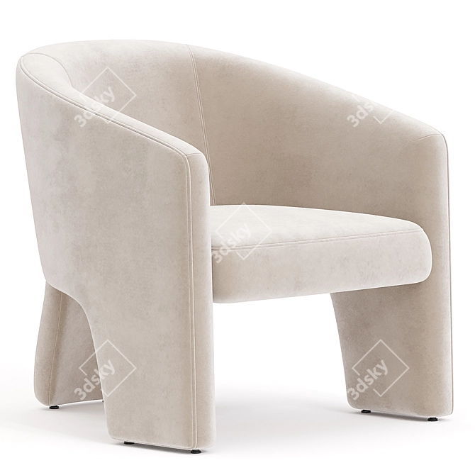 Modern Fae Armchair 2014 Edition 3D model image 1