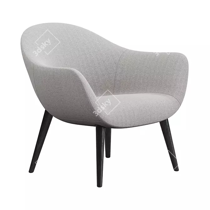 Poliform Mad Armchair with 3 Upholstery Options 3D model image 5