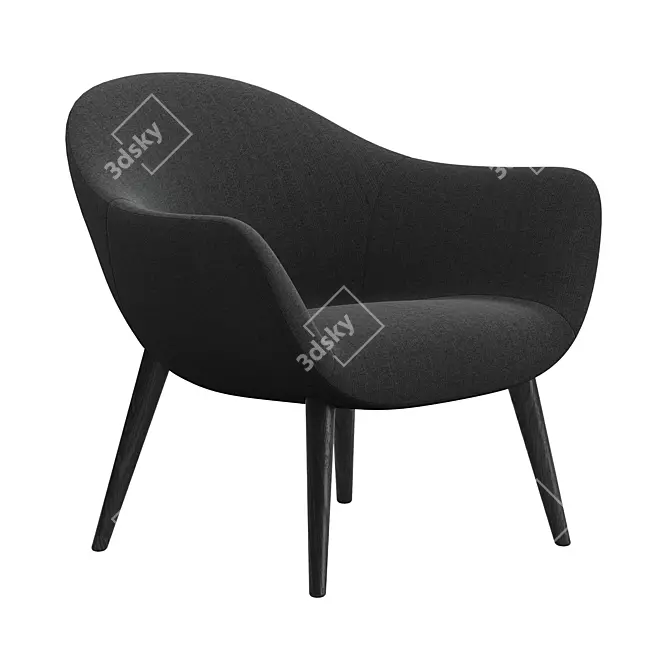 Poliform Mad Armchair with 3 Upholstery Options 3D model image 6