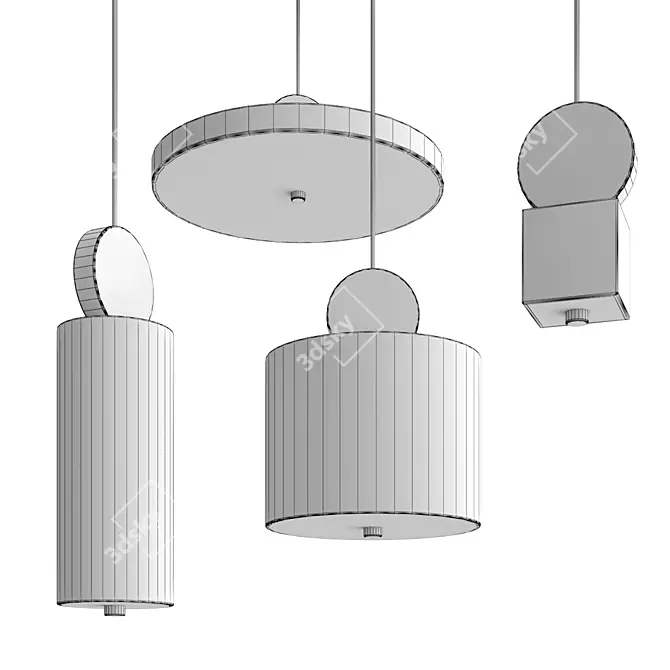 Minimalist Cale Pendant Lamp 3D model image 3
