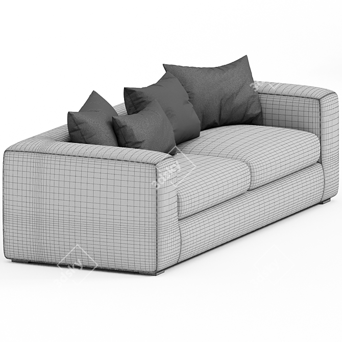 Velvet Big Bubble Sofa 3D model image 3