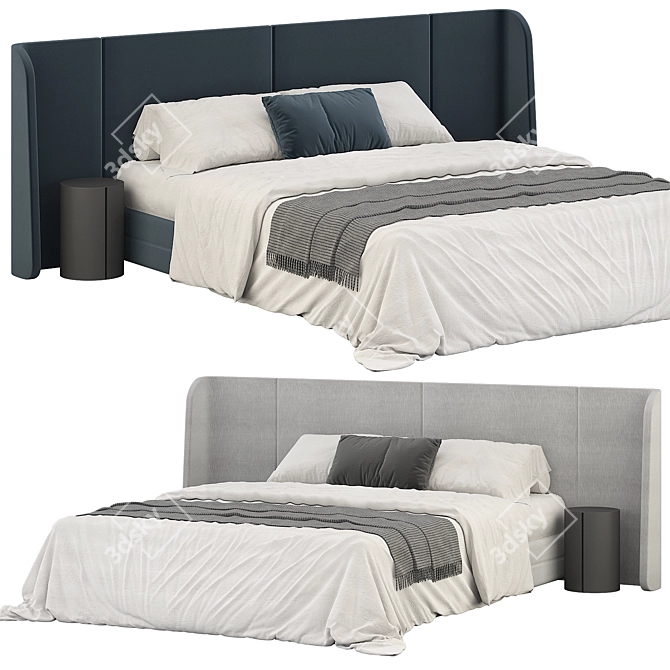 Modern Highwall Lori Bed 3D model image 1