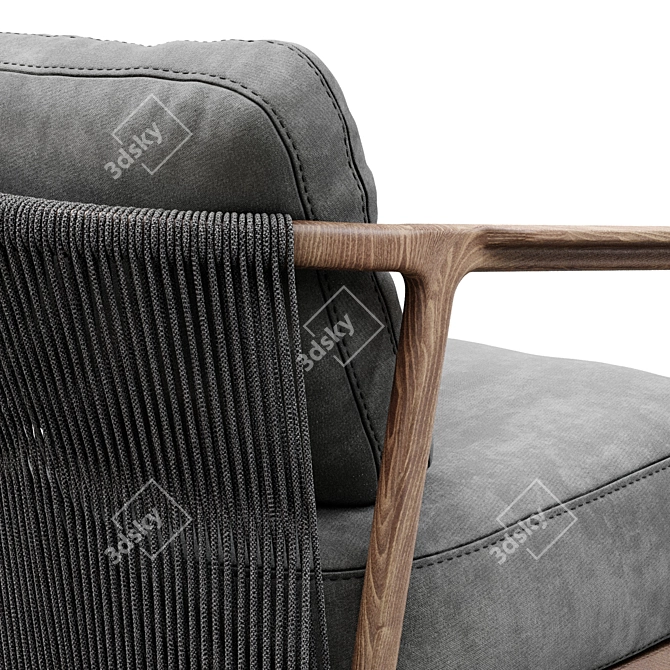 Modern Crono Flexform Seating 3D model image 2