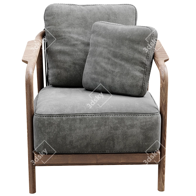 Modern Crono Flexform Seating 3D model image 3