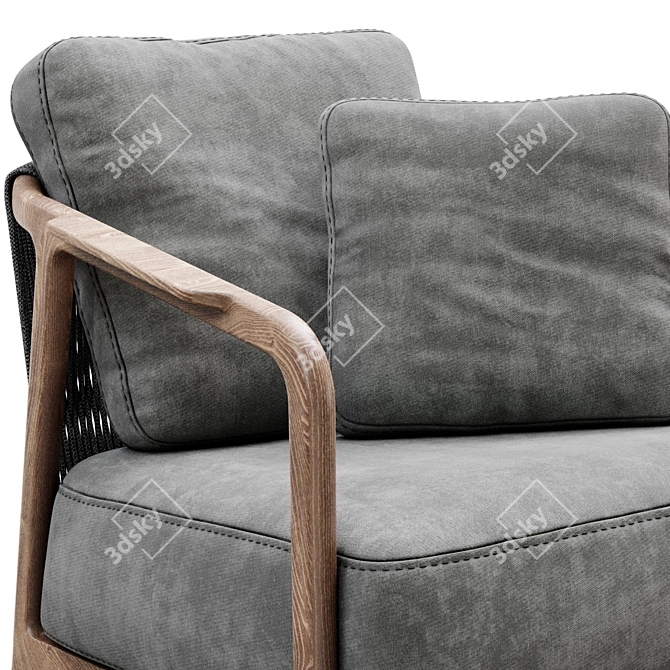 Modern Crono Flexform Seating 3D model image 4