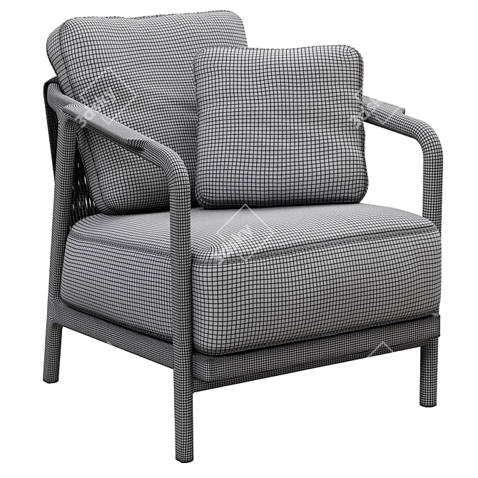 Modern Crono Flexform Seating 3D model image 5