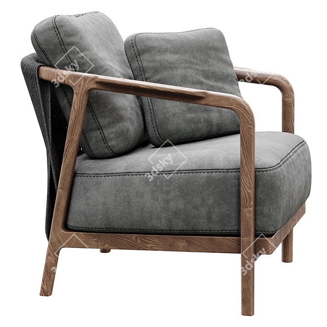 Modern Crono Flexform Seating 3D model image 6