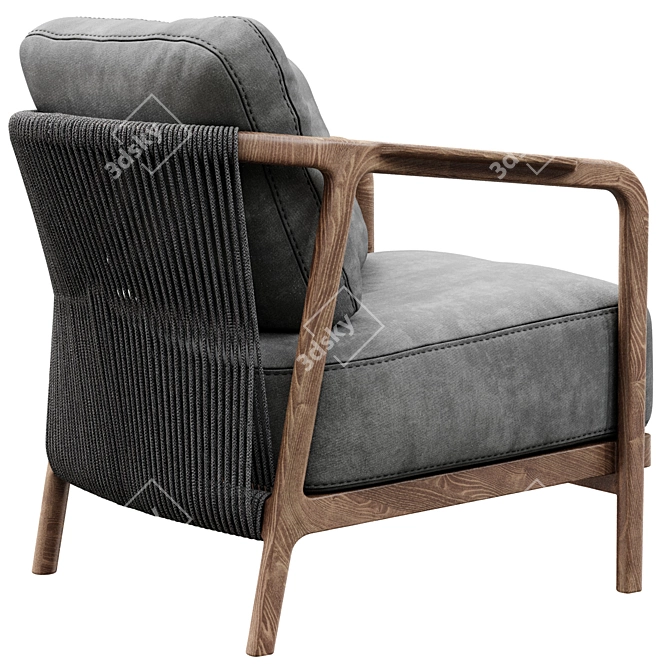 Modern Crono Flexform Seating 3D model image 7
