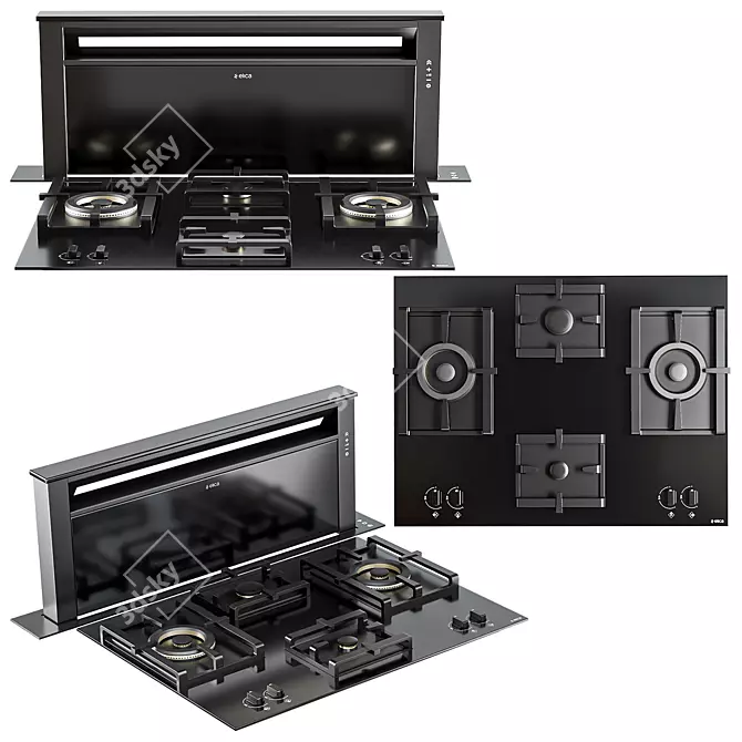 Elica Modern Appliances Bundle Kit 3D model image 2