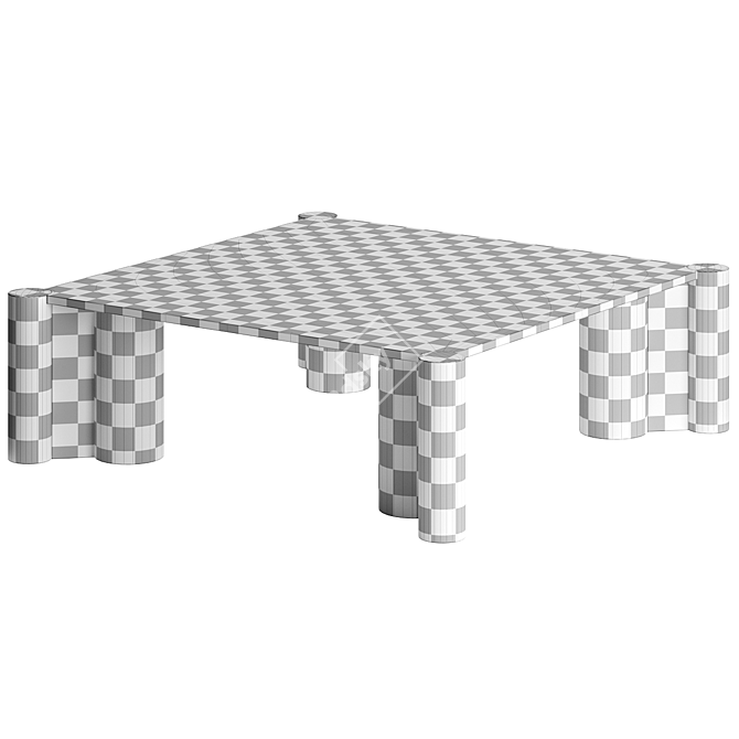 Elegant Marble Jumbo Coffee Table 3D model image 3