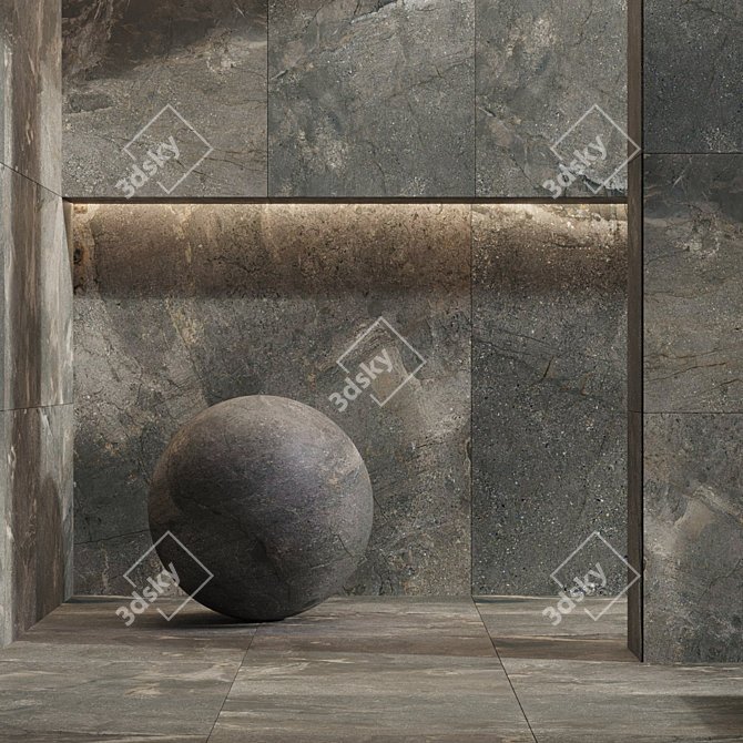 Slate Stone Set Bundle 2K 3D model image 3