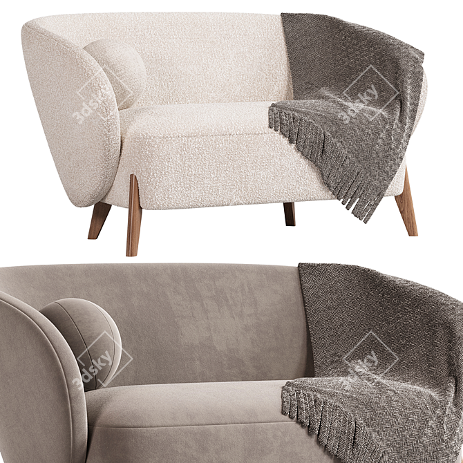Modern Cozy Tilar Sofa 2015 3D model image 1