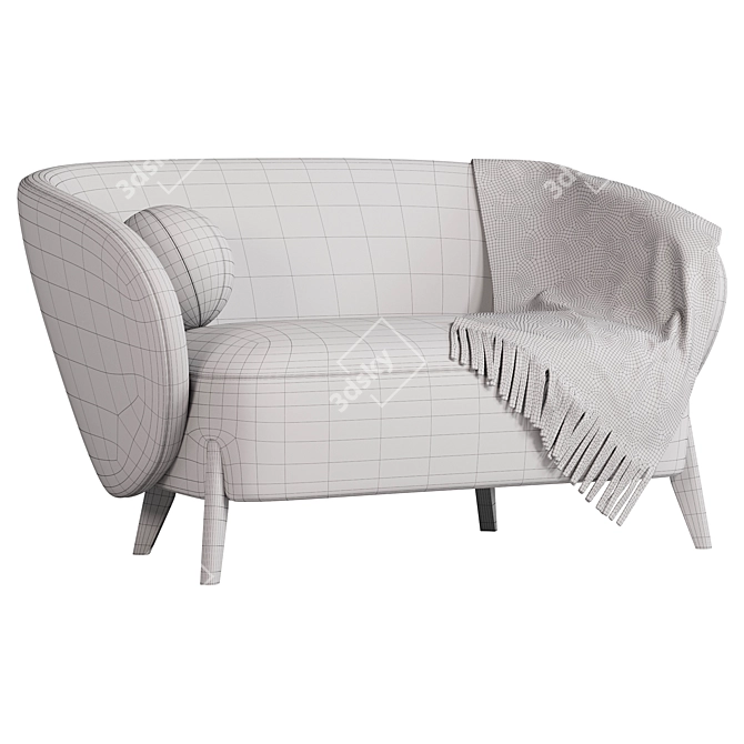 Modern Cozy Tilar Sofa 2015 3D model image 3
