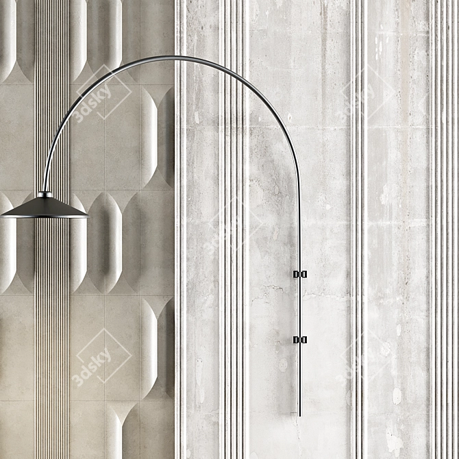 Luxury 3D Decorative Wall Panel 3D model image 4