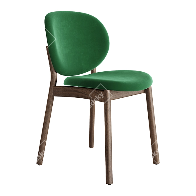 Modern Elegance in INES Chair 3D model image 1