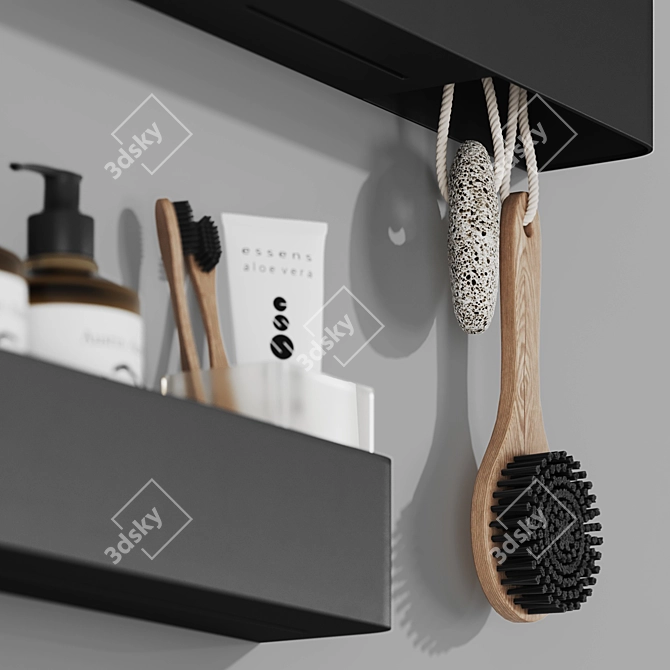 Tezza Bathroom Accessory Set 3D model image 3