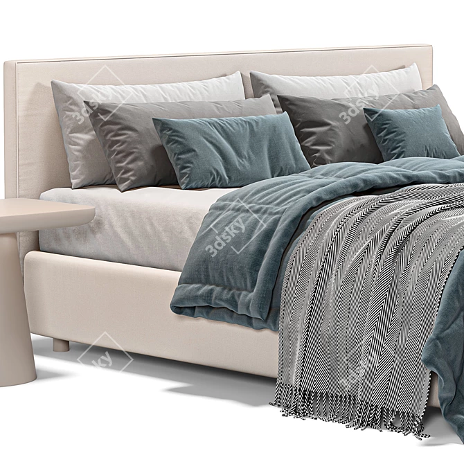 Luiza Grand Bed 3D Model 3D model image 2