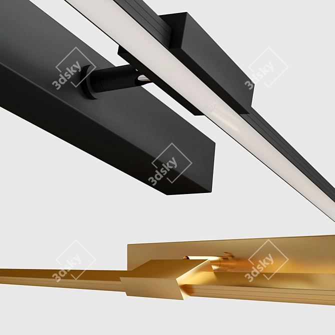 Modern LED Picture Light Fixture 3D model image 2