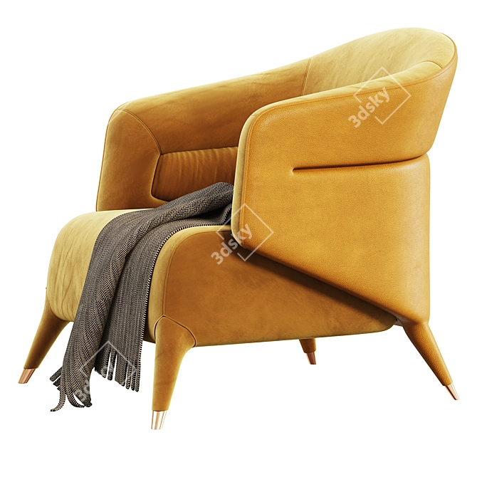Modern 3D Armchair Model Bouvaner 3D model image 3