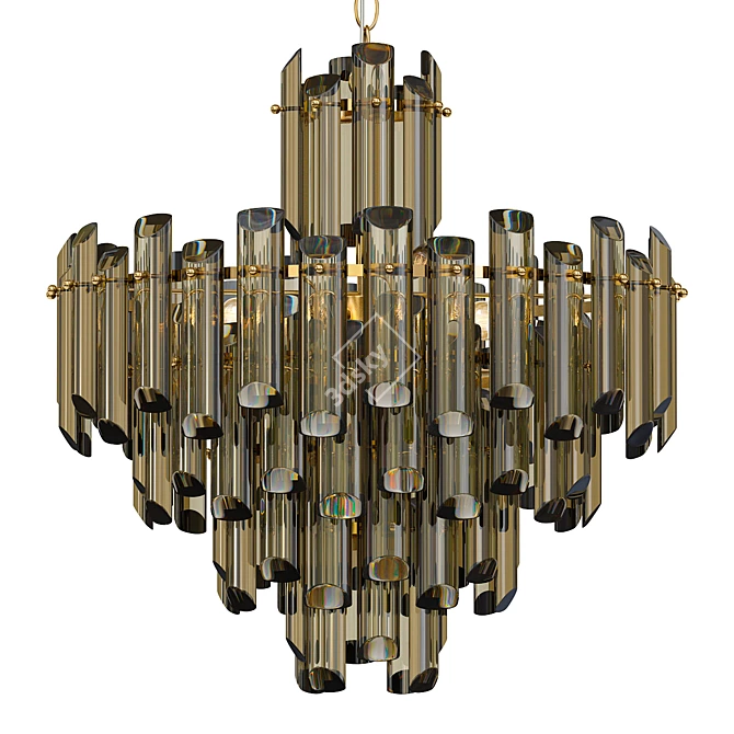 Elegant Pendant Flare Light 3D model image 1