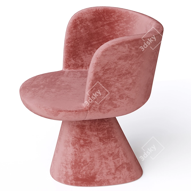 Elegant Flair Chair: Italian Design 3D model image 3