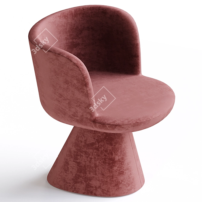 Elegant Flair Chair: Italian Design 3D model image 4