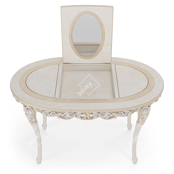 Handcrafted Nicole Vanity Table 3D model image 3